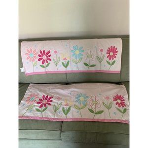 Pottery Barn Kids floral window valances